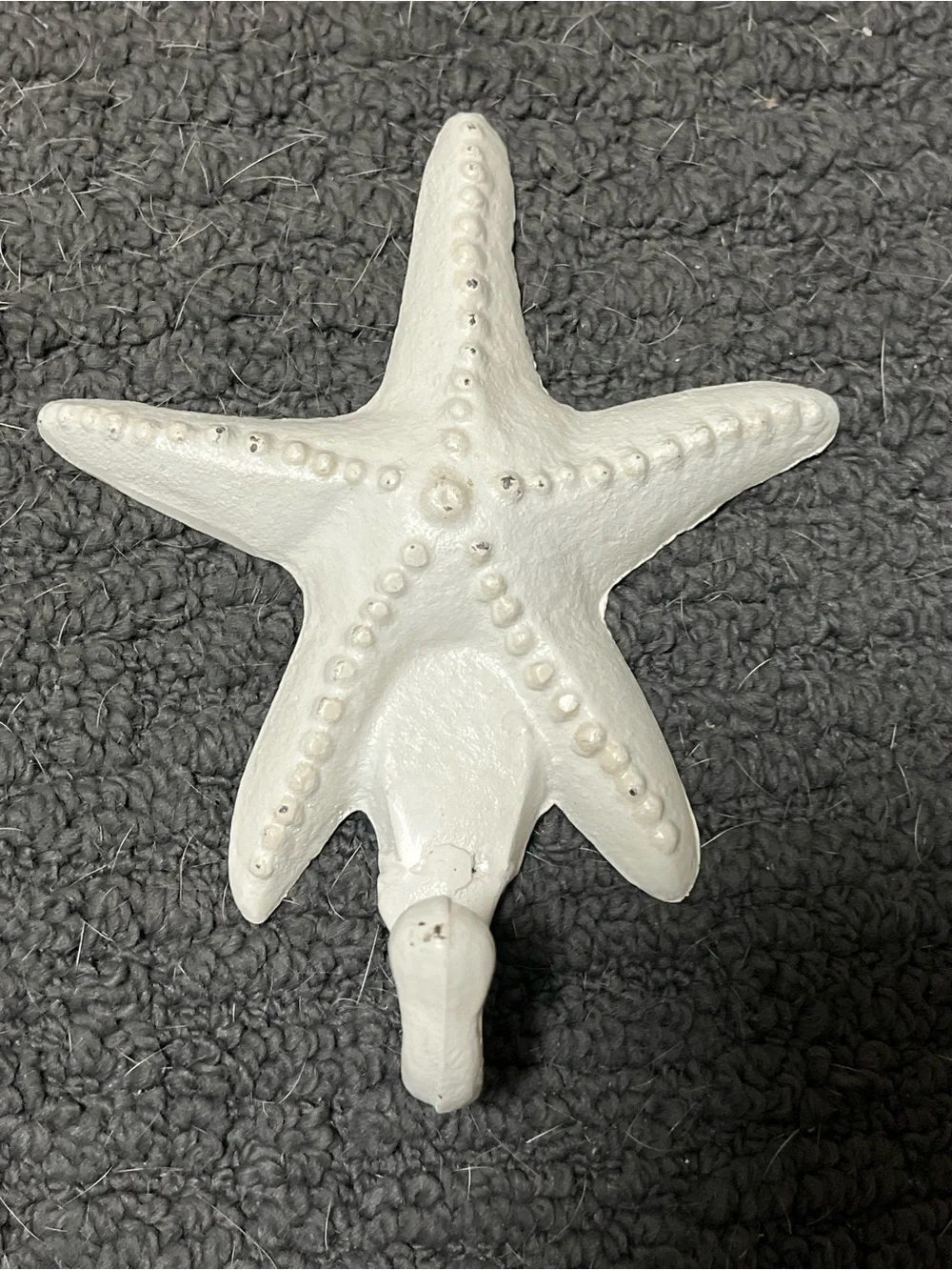 White Starfish Wall Hook - Coastal Home Wall Decor
